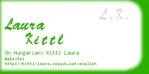 laura kittl business card